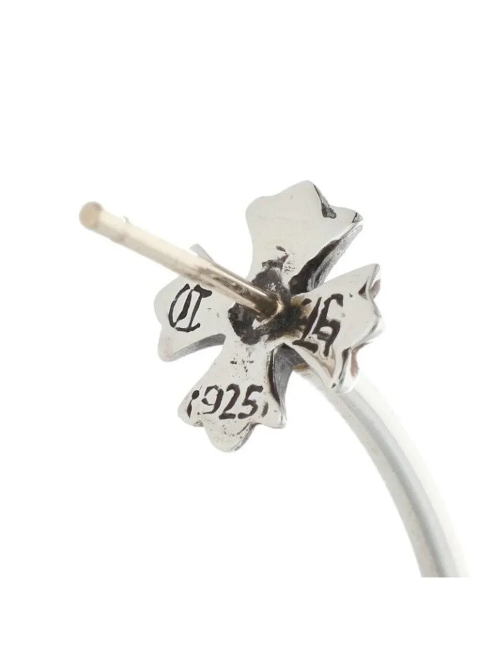 Chrome Hearts Hoop CH Pls CH Plushoop Silver Earrings